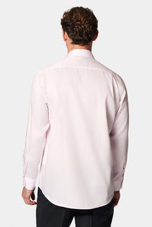 Toz Pembe Uzun Kol Non Iron Saten Klasik Pamuk Gömlek-Abdullah Ki??l?