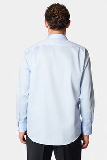 Uçuk Mavi Uzun Kol Non Iron Saten Klasik Pamuk Gömlek