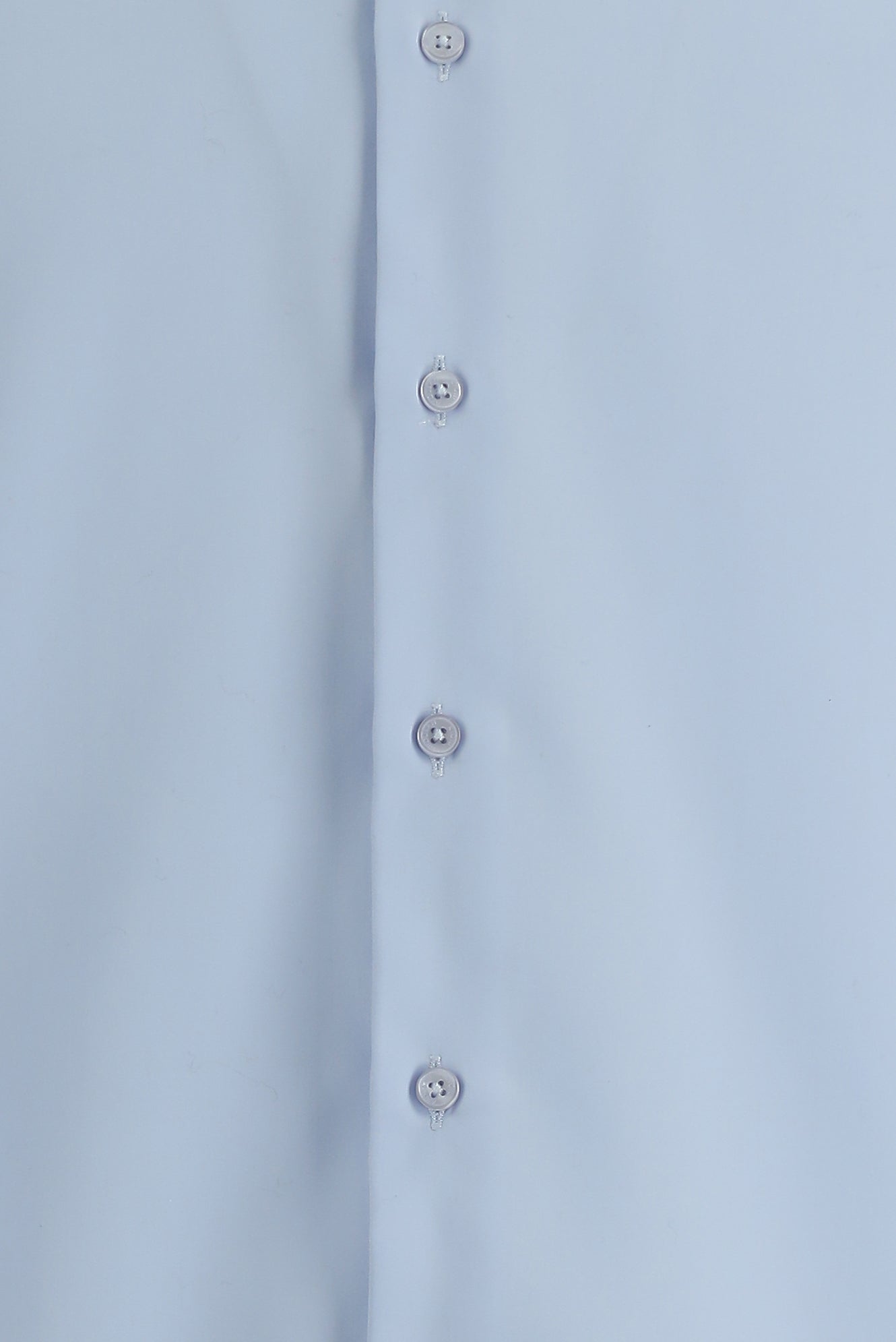 Uçuk Mavi Uzun Kol Non Iron Saten Klasik Pamuk Gömlek