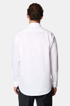 Beyaz Uzun Kol Non Iron Saten Klasik Pamuk Gömlek