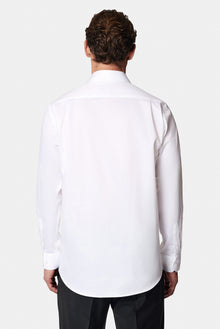 Beyaz Uzun Kol Non Iron Saten Klasik Pamuk Gömlek