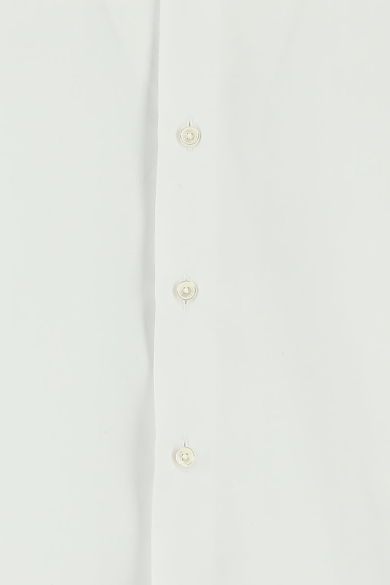 Beyaz Uzun Kol Non Iron Saten Klasik Pamuk Gömlek