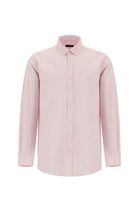 Pembe Uzun Kol Regular Fit Oxford Pamuk Gömlek