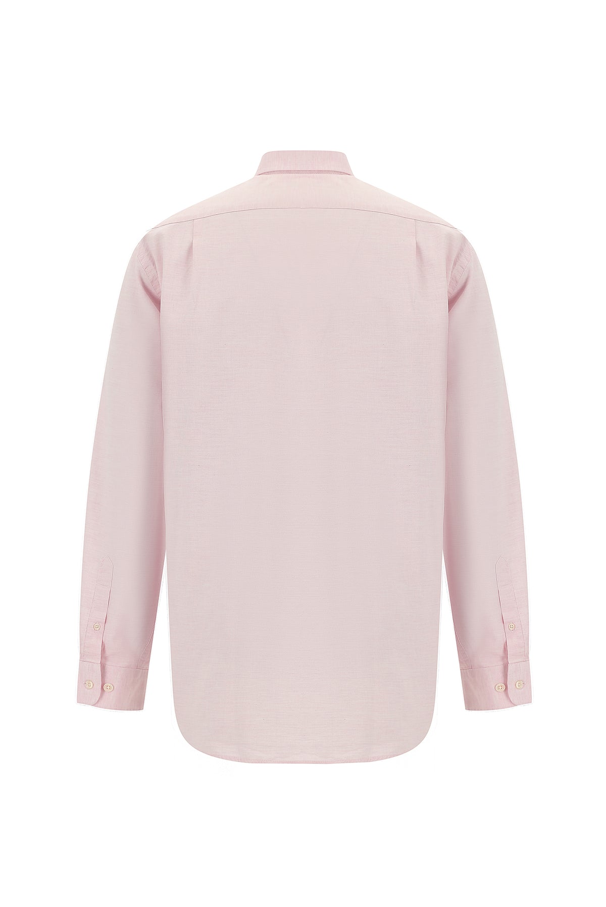 Pembe Uzun Kol Regular Fit Oxford Pamuk Gömlek