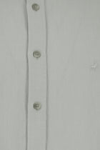 Açık Gri Uzun Kol Regular Fit Pamuk Düğmeli Yaka Oxford Gömlek