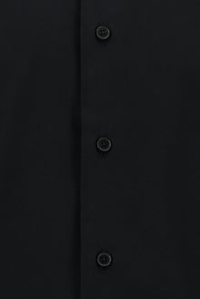 Siyah Uzun Kol Slim Fit Dar Kesim Klasik Non Iron Saten Pamuk Gömlek-Abdullah Ki??l?