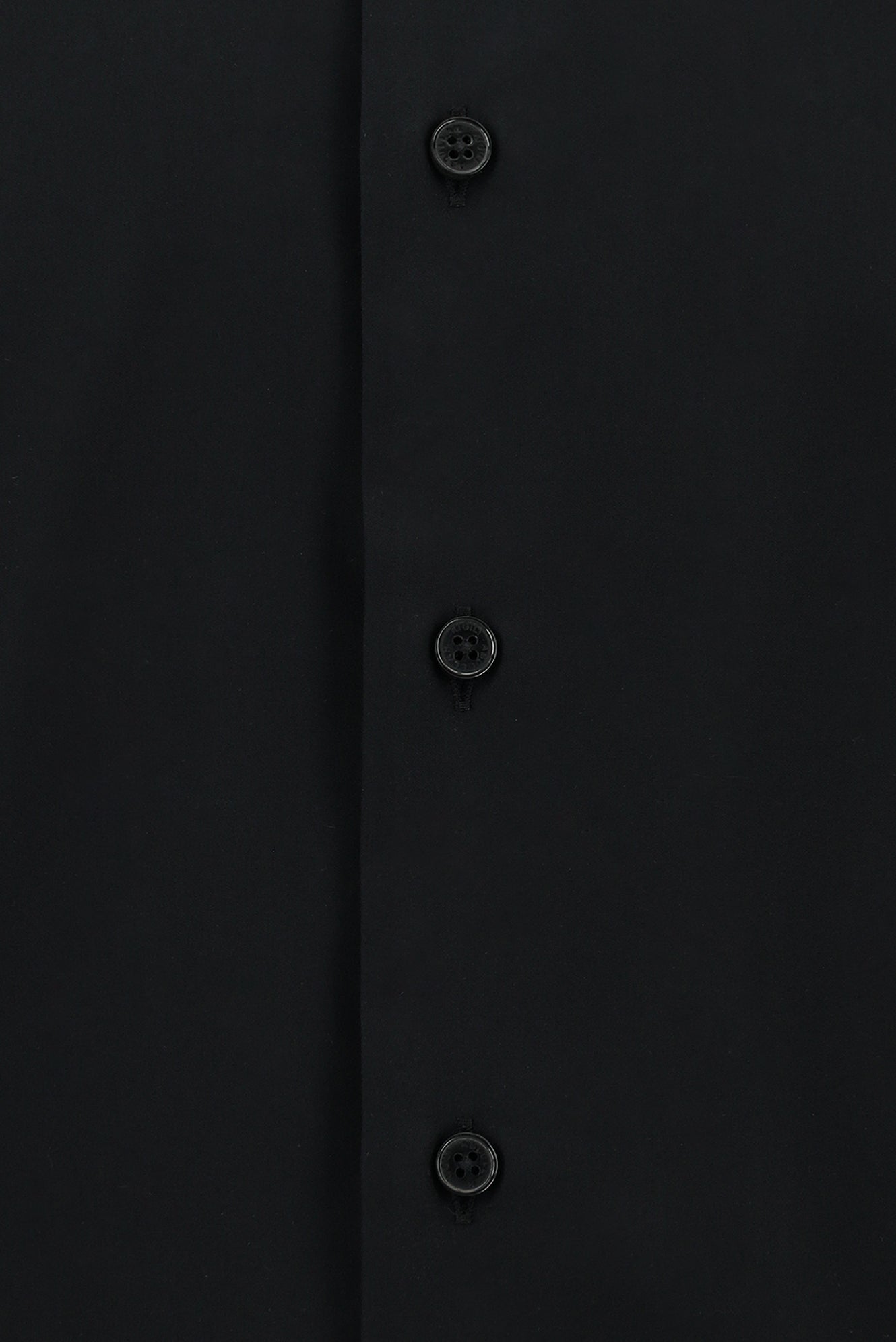 Siyah Uzun Kol Slim Fit Dar Kesim Klasik Non Iron Saten Pamuk Gömlek