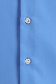 Koyu Mavi  Uzun Kol Slim Fit Dar Kesim Klasik Non Iron Saten Pamuk Gömlek