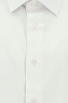 Beyaz Uzun Kol Slim Fit Dar Kesim Klasik Non Iron Saten Pamuk Gömlek