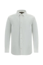Beyaz Uzun Kol Slim Fit Dar Kesim Klasik Non Iron Saten Pamuk Gömlek