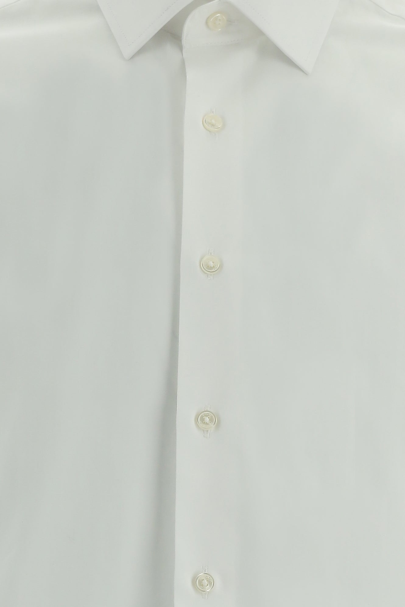 Beyaz Uzun Kol Slim Fit Dar Kesim Klasik Non Iron Saten Pamuk Gömlek