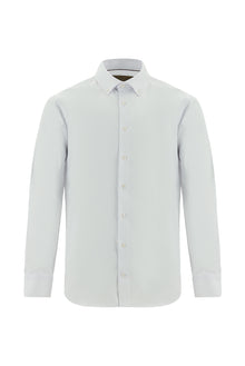 Beyaz Uzun Kol Slim Fit Dar Kesim Non Iron Oxford Pamuk Gömlek