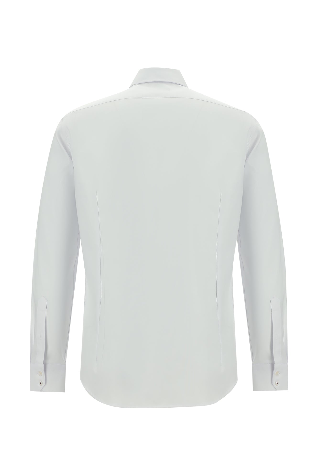 Beyaz Uzun Kol Slim Fit Dar Kesim Non Iron Oxford Pamuk Gömlek-Abdullah Ki??l?