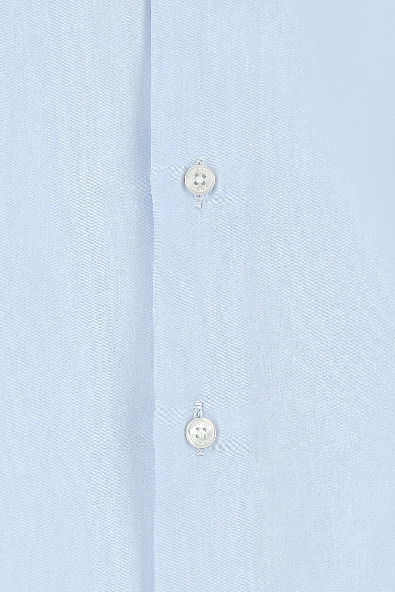 Uçuk Mavi Uzun Kol Slim Fit Dar Kesim Non Iron Klasik Saten Pamuk Gömlek