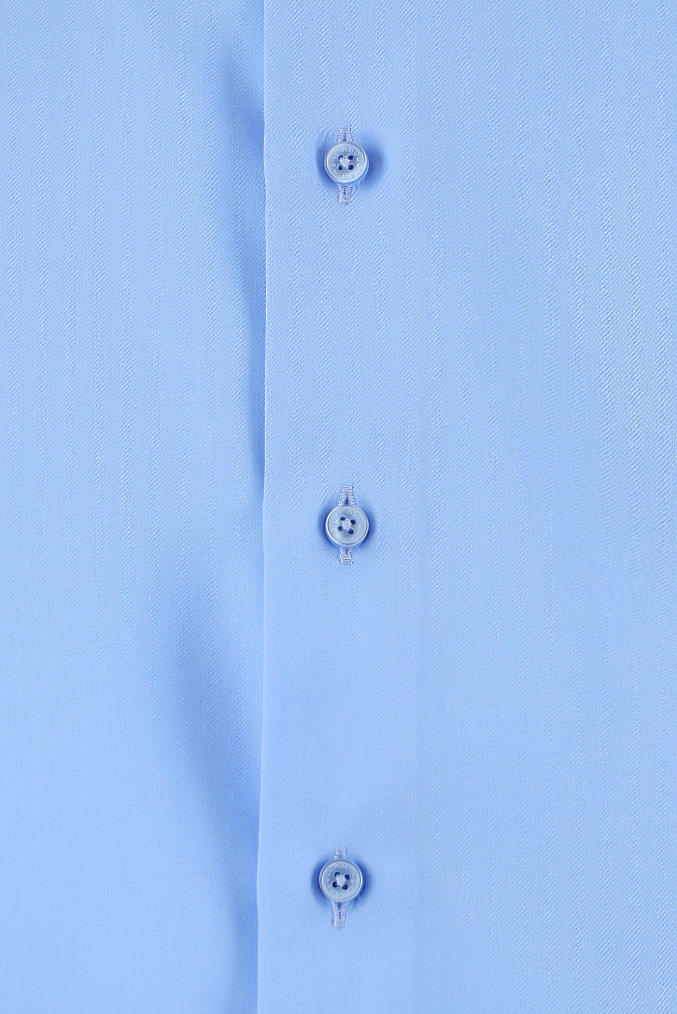 Aqua Mavisi Uzun Kol Slim Fit Dar Kesim Non Iron Klasik Saten Pamuk Gömlek