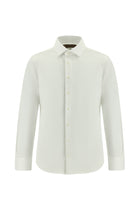 Beyaz Uzun Kol Slim Fit Dar Kesim Non Iron Klasik Saten Pamuk Gömlek