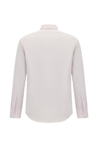 Toz Pembe Uzun Kol Slim Fit Dar Kesim Non Iron Klasik Saten Pamuk Gömlek