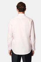 Toz Pembe Uzun Kol Slim Fit Dar Kesim Non Iron Klasik Saten Pamuk Gömlek