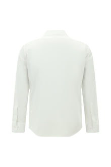 Beyaz Uzun Kol Slim Fit Dar Kesim Non Iron Klasik Pamuk Gömlek