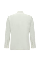Beyaz Uzun Kol Slim Fit Dar Kesim Klasik Non Iron Saten Pamuk Gömlek
