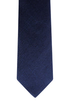 Koyu Lacivert İtalyan Desenli Kravat