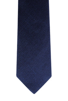 Koyu Lacivert İtalyan Desenli Kravat