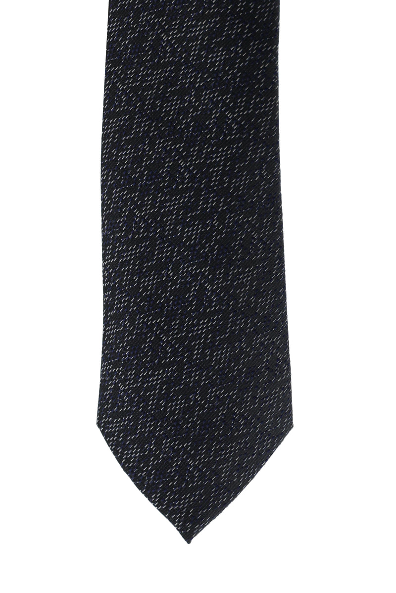 Siyah İtalyan Desenli Kravat