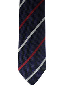 Koyu Lacivert İtalyan Desenli Kravat