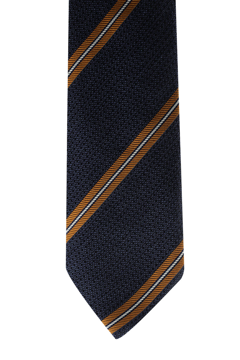 Orta Lacivert İtalyan Desenli Kravat