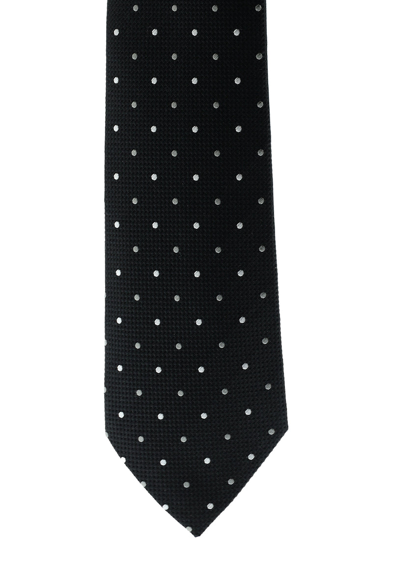 Siyah İtalyan Desenli Kravat
