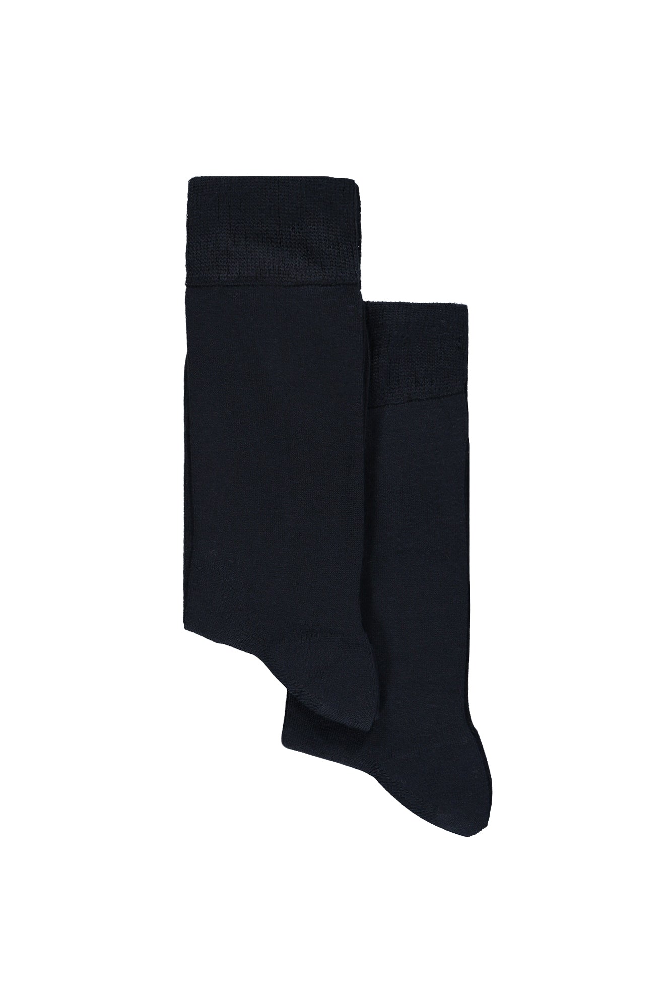 Lacivert 2'li Düz Likralı Esnek Bambu Karışımlı Çorap Seti