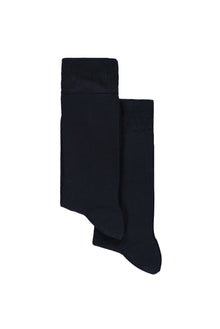 Lacivert 2'li Düz Likralı Esnek Bambu Karışımlı Çorap Seti