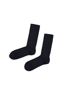 Lacivert 2'li Düz Likralı Esnek Bambu Karışımlı Çorap Seti