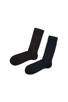 Orta Kahve 2'li Düz Likralı Esnek Bambu Karışımlı Çorap Seti