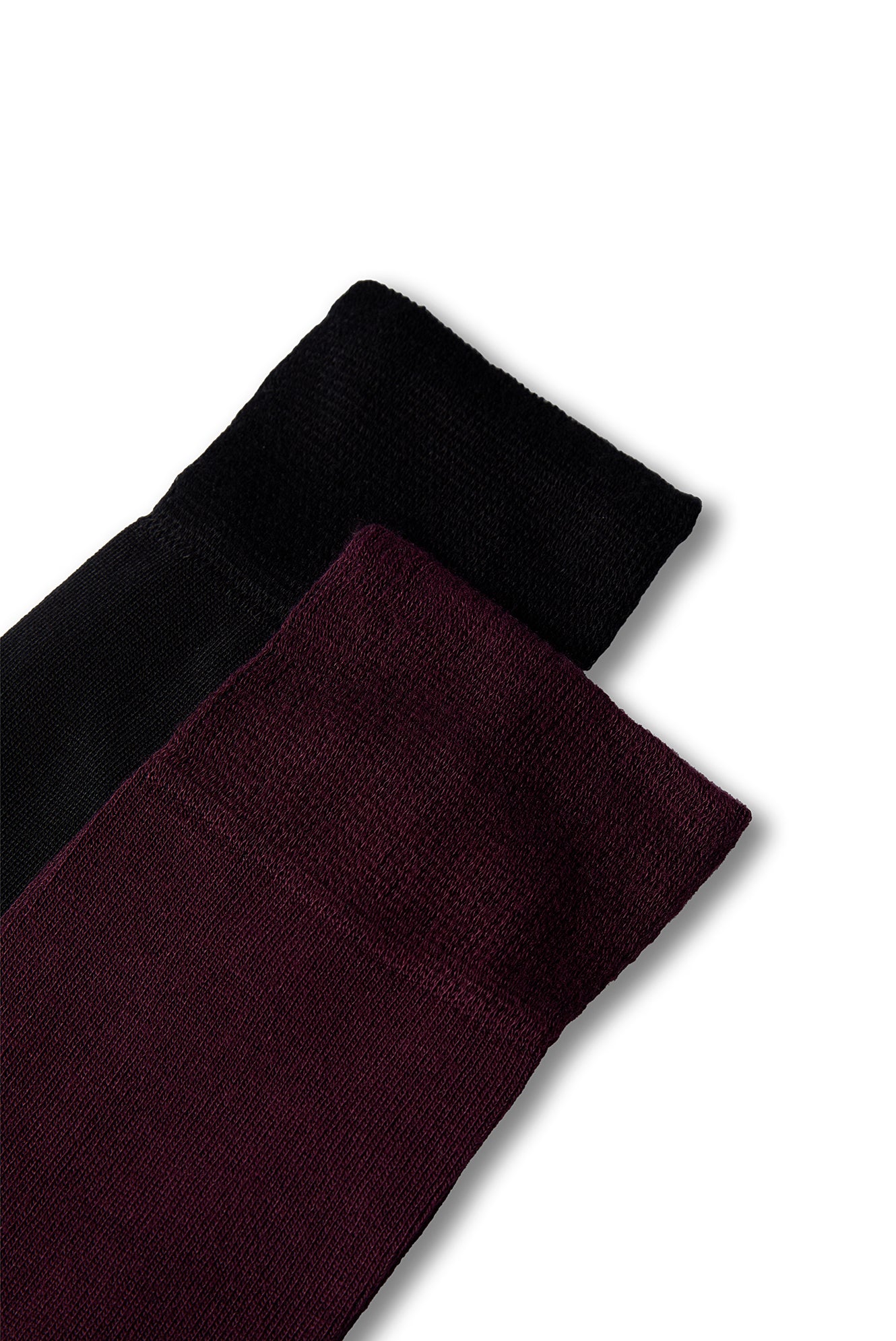 Açık Bordo 2'li Düz Likralı Esnek Bambu Karışımlı Çorap Seti