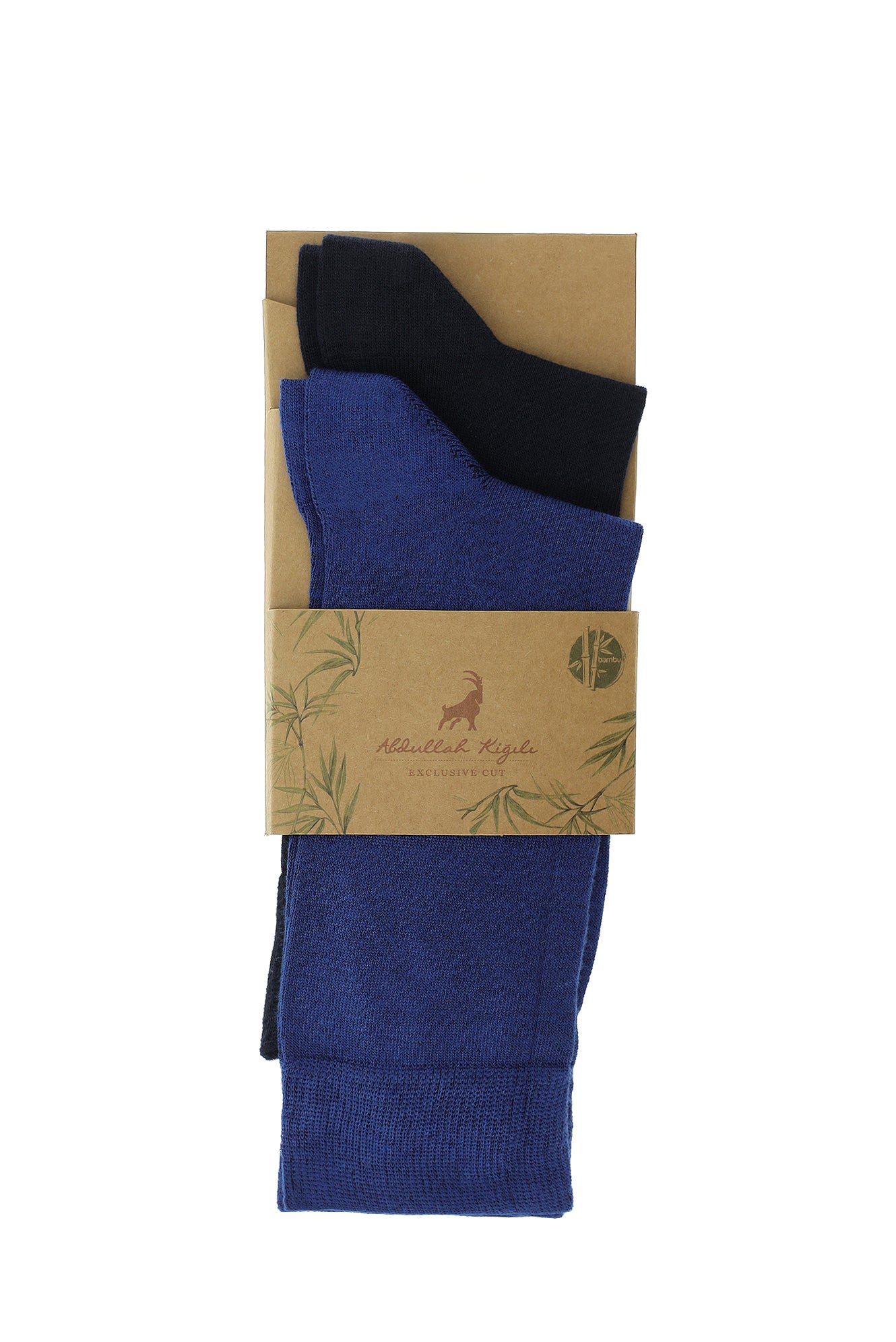 İndigo 2'li Bambu Karışımlı Çorap Seti