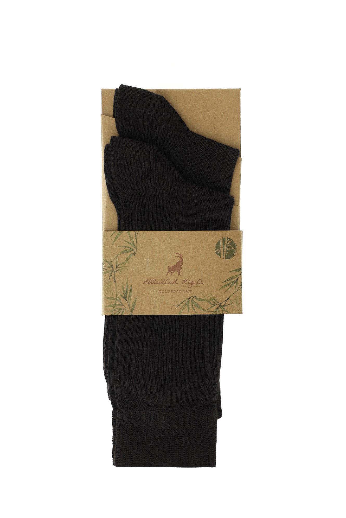 Orta Kahve 2'li Bambu Karışımlı Çorap Seti
