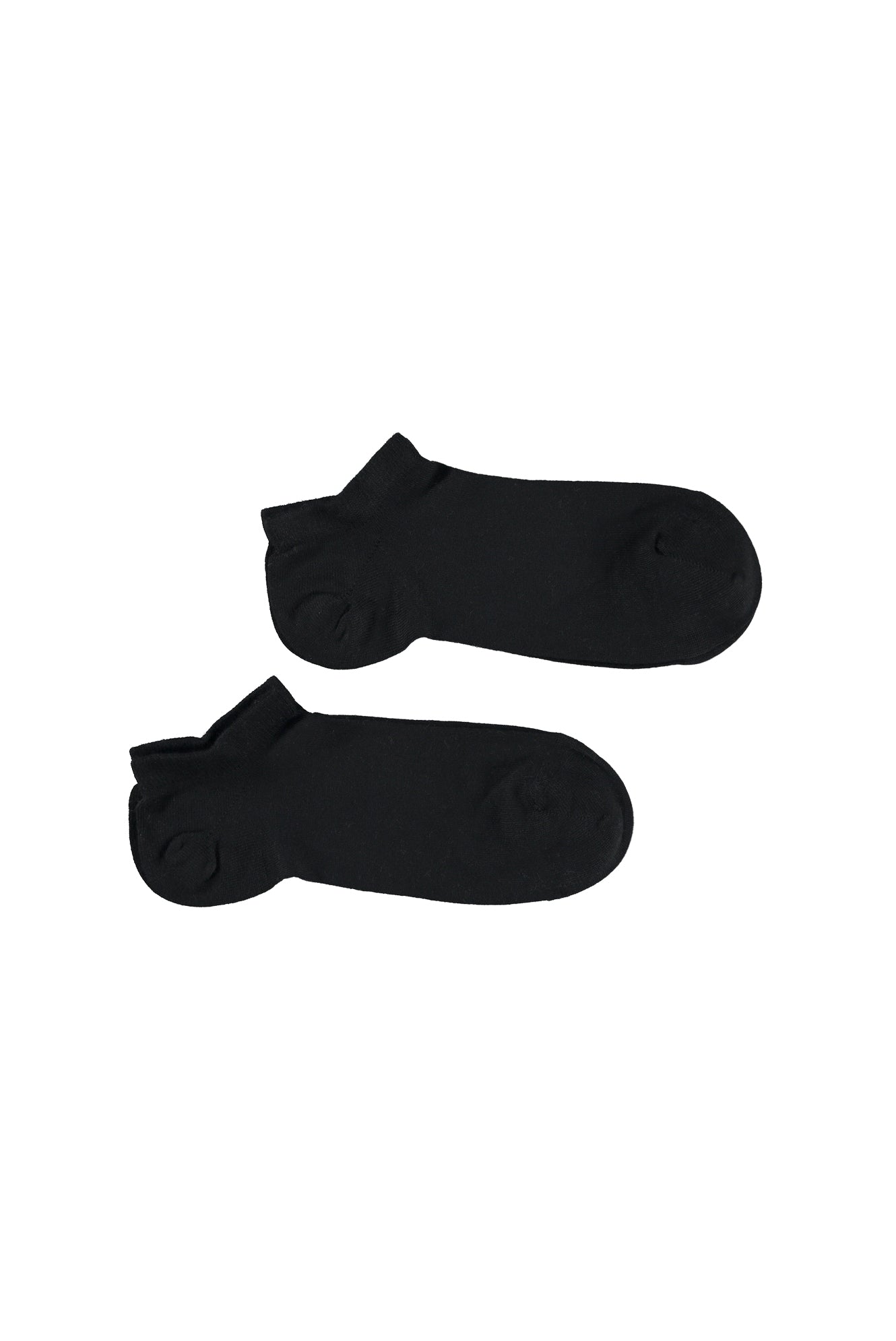 Siyah 2'li Bambu Karışımlı Likralı Esnek Spor Çorap Seti