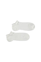 Beyaz 2'li Bambu Karışımlı Likralı Esnek Spor Çorap Seti