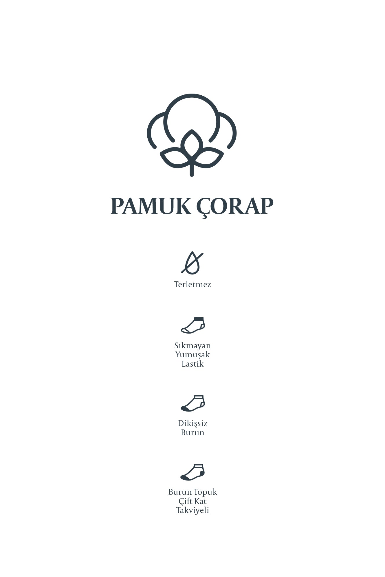 Orta Haki 2'li Pamuklu Spor Çorap Seti