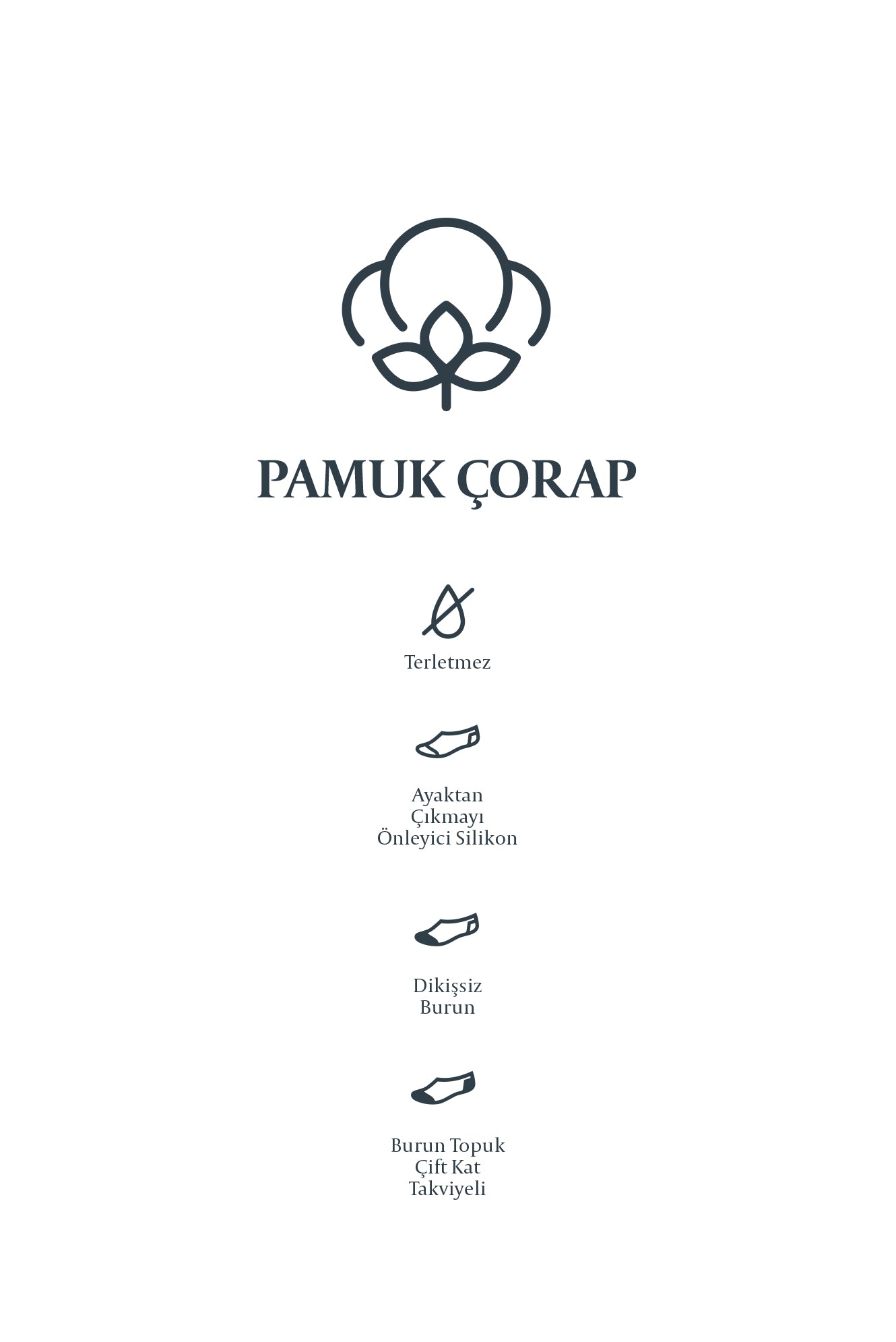 Siyah 2'li Pamuklu Loafer Çorap Seti