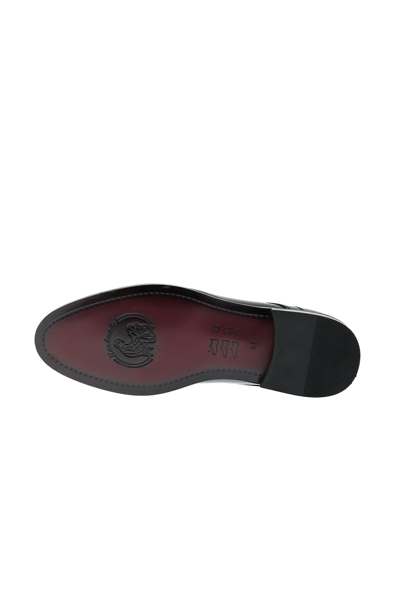 Siyah Klasik Rugan Deri Ayakkabı