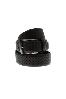 Koyu Kahve Desenli Spor Deri Kemer