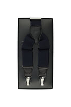 Lacivert Likralı Düz Pantolon Askısı