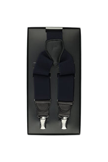 Lacivert Likralı Düz Pantolon Askısı