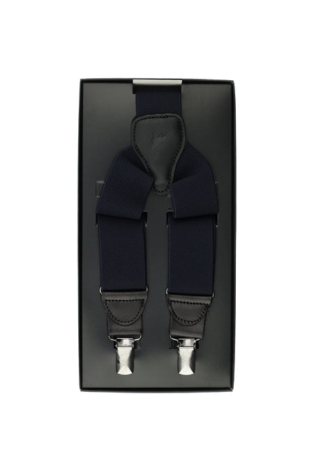 Lacivert Likralı Düz Pantolon Askısı