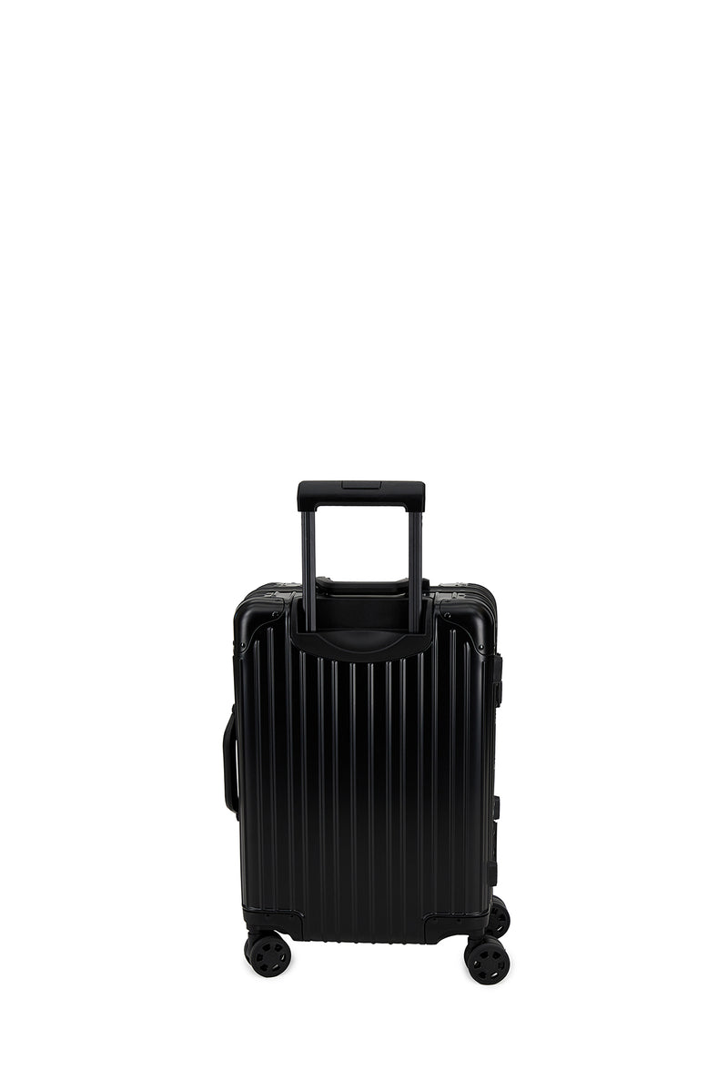 Siyah Alüminyum Kabin Boy Valiz (Ölçü 56x 21 x 37 cm Ağırlık 3.9 Taşıma Kapasitesi 15 kg Hacim 35 )