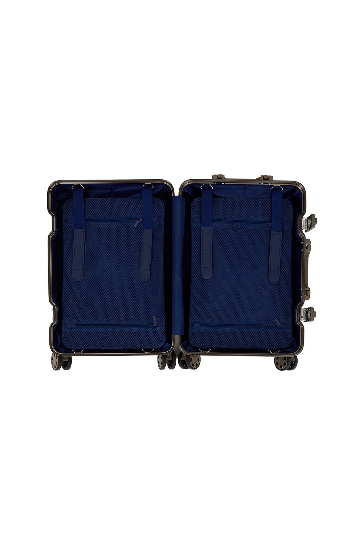 Orta Kahve Alüminyum Kabin Boy Valiz (Ölçü 56x 21 x 37 cm Ağırlık 3.9 Taşıma Kapasitesi 15 kg Hacim 35 )
