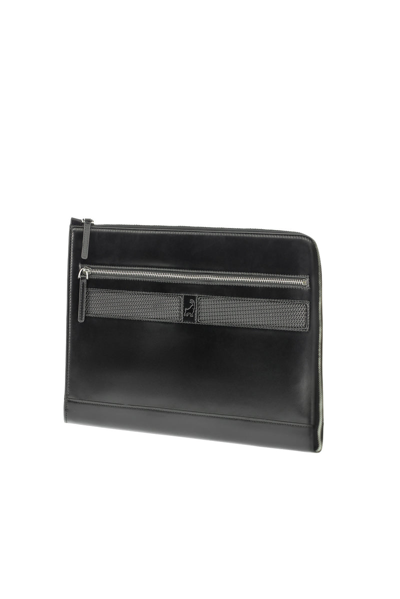 Siyah Deri Clutch El Çantası
