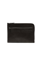 Orta Kahve Deri Clutch El Çantası